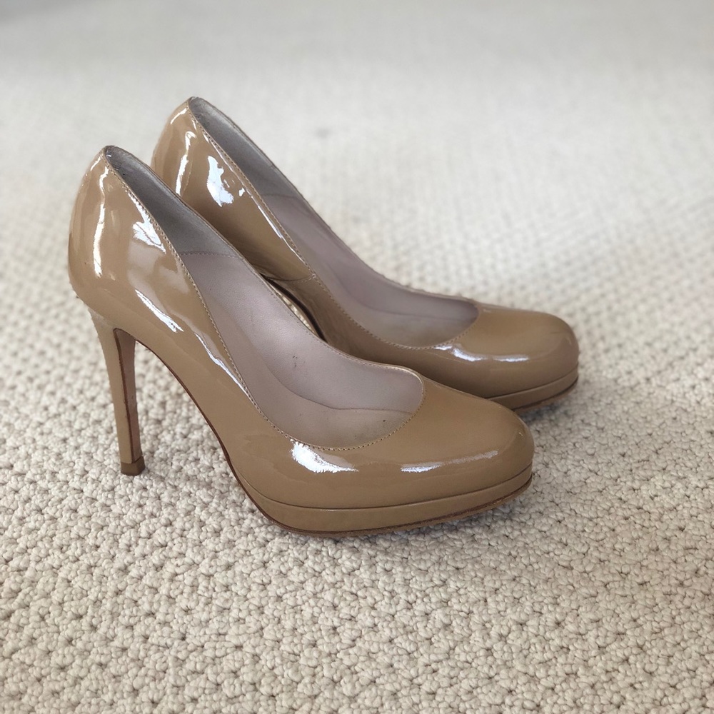 LK Bennett platform heeled pump